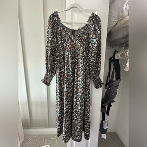 MATERNITY navy floral Women's Dress